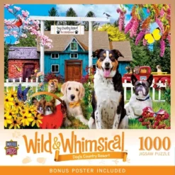 MasterPieces 1000 Piece Puzzle - Dog's Country Resort - 19.25"x26.75"