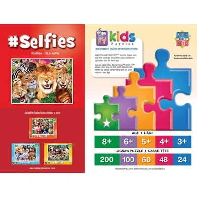 MasterPieces Inc Selfies Safari Sillies 200 Piece Jigsaw Puzzle 3 MasterPieces Inc Selfies Safari Sillies 200 Piece Jigsaw Puzzle