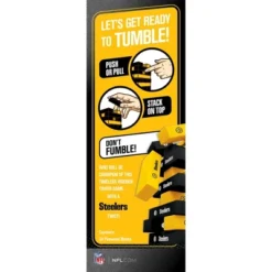 MasterPieces Real Wood Block Tumble Towers - NFL Pittsburgh Steelers -Games and Puzzles Shop GUEST 324cbe0c 246e 4764 8e37 5ebfb8934571
