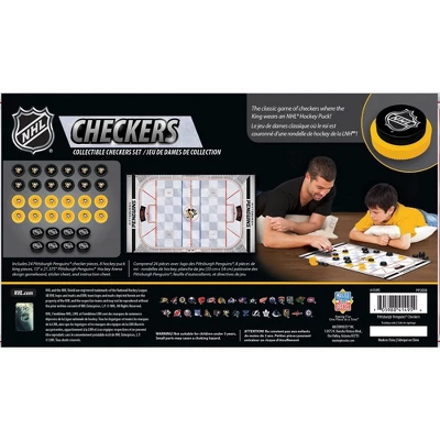 MasterPieces Officially Licensed NHL Pittsburgh Penguins Checkers Board Game For Families And Kids Ages 6 And Up 5 MasterPieces Officially Licensed NHL Pittsburgh Penguins Checkers Board Game For Families And Kids Ages 6 And Up - Image 3
