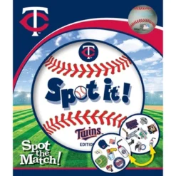 MasterPieces Officially Licensed MLB Minnesota Twins Spot It Game For Kids And Adults