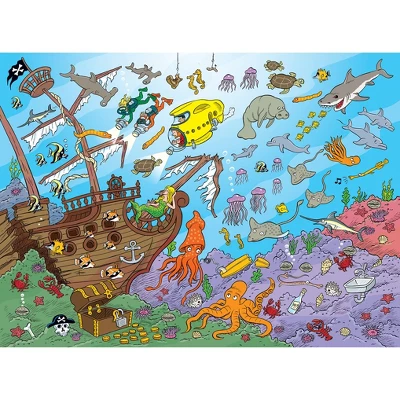 MasterPieces 100 Piece Kids Jigsaw Puzzle - 101 Things To Spot Underwater 4 MasterPieces 100 Piece Kids Jigsaw Puzzle - 101 Things To Spot Underwater - Image 2