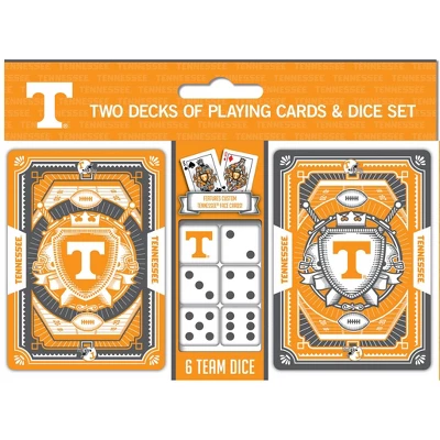 MasterPieces Officially Licensed NCAA Tennessee Volunteers 2-Pack Playing Cards & Dice Set For Adults 3 MasterPieces Officially Licensed NCAA Tennessee Volunteers 2-Pack Playing Cards & Dice Set For Adults
