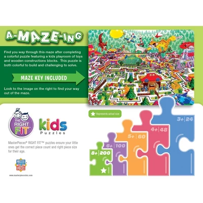 MasterPieces A-Maze-Ing 200 Piece Jigsaw Puzzle - Toy Blocks - 14"x19" 5 MasterPieces A-Maze-Ing 200 Piece Jigsaw Puzzle - Toy Blocks - 14"x19" - Image 3