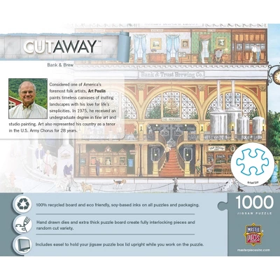 MasterPieces 1000 Piece Jigsaw Puzzle For Adults - Bank & Brew - 23.5"x34" 5 MasterPieces 1000 Piece Jigsaw Puzzle For Adults - Bank & Brew - 23.5"x34" - Image 3