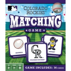 MasterPieces Officially Licensed MLB Colorado Rockies Matching Game For Kids And Families