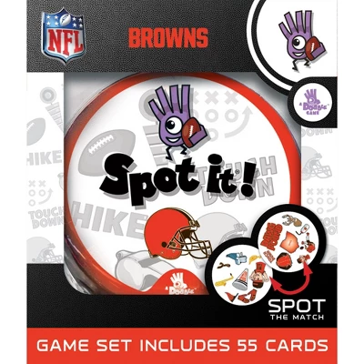 MasterPieces Officially Licensed NFL Cleveland Browns Spot It Game For Kids And Adults 3 MasterPieces Officially Licensed NFL Cleveland Browns Spot It Game For Kids And Adults