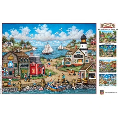 MasterPieces 550 Piece Jigsaw Puzzle - Dockside Activities - 18"x24" 6 MasterPieces 550 Piece Jigsaw Puzzle - Dockside Activities - 18"x24" - Image 4