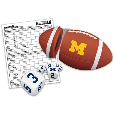 MasterPieces Officially Licsenced NCAA Michigan Wolverines Shake N' Score Dice Game For Age 6 And Up 4 MasterPieces Officially Licsenced NCAA Michigan Wolverines Shake N' Score Dice Game For Age 6 And Up - Image 2