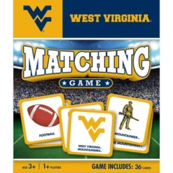 MasterPieces Officially Licensed NCAA West Virginia Mountaineers Matching Game For Kids And Families