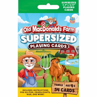 MasterPieces Kids Games - Old MacDonald's Farm - Supersized Playing Cards 3 MasterPieces Kids Games - Old MacDonald's Farm - Supersized Playing Cards