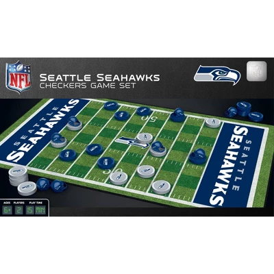MasterPieces Officially Licensed NFL Seattle Seahawks Checkers Board Game For Families And Kids Ages 6 And Up 3 MasterPieces Officially Licensed NFL Seattle Seahawks Checkers Board Game For Families And Kids Ages 6 And Up