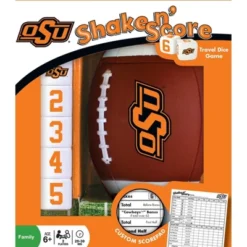 MasterPieces Officially Licsenced NCAA Oklahoma State Cowboys Shake N' Score Dice Game For Age 6 And Up