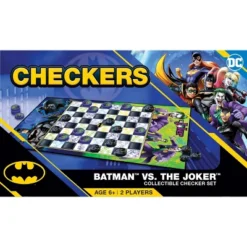 MasterPieces Officially Licensed Batman Checkers Board Game For Families And Kids Ages 6 And Up