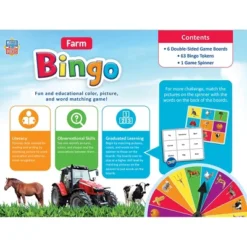 MasterPieces Kids Games - Farm Bingo Game -Games and Puzzles Shop GUEST 3ae2ead2 b9d1 45de 95b8 1679e86d0999
