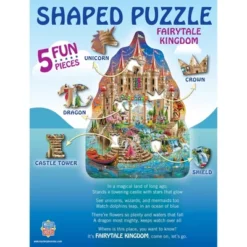 MasterPieces 100 Piece Shaped Jigsaw Puzzle - Fairy Kingdom - 14"x19" -Games and Puzzles Shop GUEST 3d080fd9 6206 4480 8852 19c37d462340