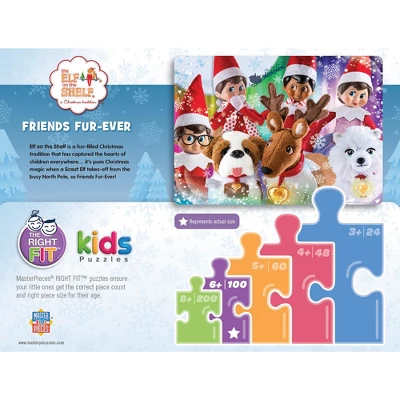 MasterPieces 100 Piece Kids Christmas Jigsaw Puzzle - Friends Fur-ever 5 MasterPieces 100 Piece Kids Christmas Jigsaw Puzzle - Friends Fur-ever - Image 3
