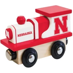 MasterPieces Officially Licensed NCAA Nebraska Cornhuskers Wooden Toy Train Engine For Kids