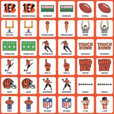 MasterPieces Officially Licensed NFL Cincinnati Bengals Matching Game For Kids And Families 4 MasterPieces Officially Licensed NFL Cincinnati Bengals Matching Game For Kids And Families - Image 2