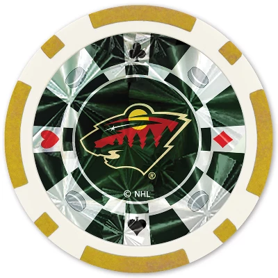 MasterPieces Casino Style 20 Piece 11.5 Gram Poker Chip Set NHL Minnesota Wild Gold Edition 3 MasterPieces Casino Style 20 Piece 11.5 Gram Poker Chip Set NHL Minnesota Wild Gold Edition