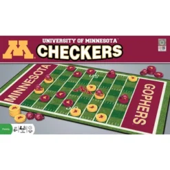 MasterPieces Officially Licensed NCAA Minnesota Golden Gophers Checkers Board Game For Families And Kids Ages 6 And Up