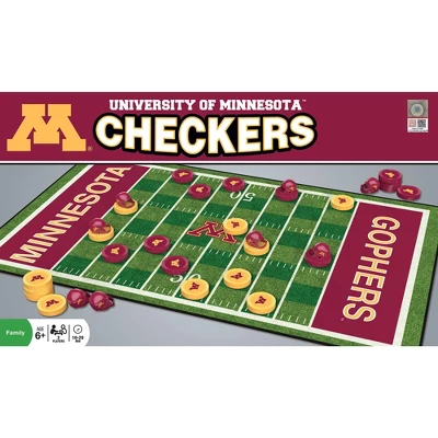 MasterPieces Officially Licensed NCAA Minnesota Golden Gophers Checkers Board Game For Families And Kids Ages 6 And Up 3 MasterPieces Officially Licensed NCAA Minnesota Golden Gophers Checkers Board Game For Families And Kids Ages 6 And Up