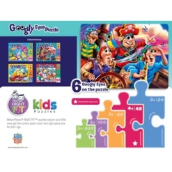 MasterPieces Kids Funny Jigsaw Puzzle - Pirates Googly Eyes 48 Pieces -Games and Puzzles Shop GUEST 4263d99e 955e 4325 a3b0 fca00fc9fe51