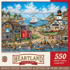 MasterPieces 550 Piece Jigsaw Puzzle - Dockside Activities - 18"x24"