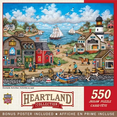 MasterPieces 550 Piece Jigsaw Puzzle - Dockside Activities - 18"x24" 3 MasterPieces 550 Piece Jigsaw Puzzle - Dockside Activities - 18"x24"