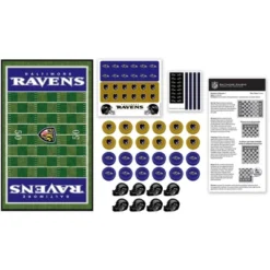 MasterPieces Officially Licensed NFL Baltimore Ravens Checkers Board Game For Families And Kids Ages 6 And Up -Games and Puzzles Shop GUEST 451cf00f a04a 48ed a4e4 ad177f9667fb