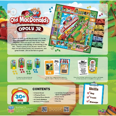 MasterPieces Kids & Family Board Games - Old MacDonald's Farm Opoly Jr. 5 MasterPieces Kids & Family Board Games - Old MacDonald's Farm Opoly Jr. - Image 3
