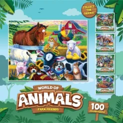 MasterPieces 100 Piece Jigsaw Puzzle For Kids - Farm Friends - 11.5"x15" -Games and Puzzles Shop GUEST 46729143 1ee8 4062 b63a 8cadac9a9890