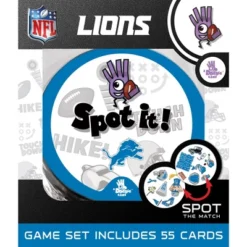 MasterPieces Officially Licensed NFL Detroit Lions Spot It Game For Kids And Adults