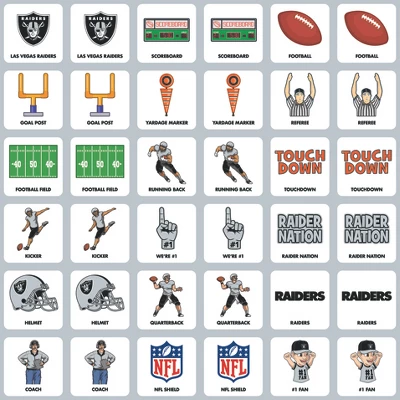 MasterPieces Officially Licensed NFL Las Vegas Raiders Matching Game For Kids And Families 4 MasterPieces Officially Licensed NFL Las Vegas Raiders Matching Game For Kids And Families - Image 2