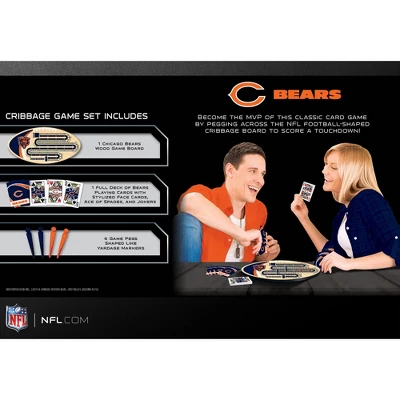 MasterPieces Officially Licensed NFL Chicago Bears Wooden Cribbage Game For Adults 5 MasterPieces Officially Licensed NFL Chicago Bears Wooden Cribbage Game For Adults - Image 3