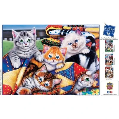 MasterPieces 1000 Piece Jigsaw Puzzle - Cozy Kittens - 19.25"x26.75" 6 MasterPieces 1000 Piece Jigsaw Puzzle - Cozy Kittens - 19.25"x26.75" - Image 4