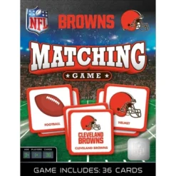 MasterPieces Officially Licensed NFL Cleveland Browns Matching Game For Kids And Families