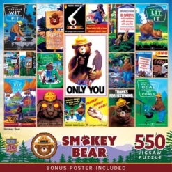 MasterPieces 550 Piece Jigsaw Puzzle For Adults - Smokey Bear - 18"x24"
