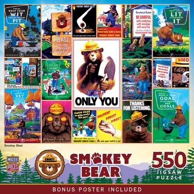 MasterPieces 550 Piece Jigsaw Puzzle For Adults - Smokey Bear - 18"x24" 3 MasterPieces 550 Piece Jigsaw Puzzle For Adults - Smokey Bear - 18"x24"