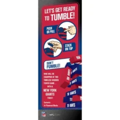 MasterPieces Real Wood Block Tumble Towers - NFL New York Giants -Games and Puzzles Shop GUEST 4b9ad093 cead 413c 9404 f080b1d898aa