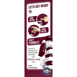 MasterPieces Real Wood Block Tumble Towers - NCAA Texas A&M Aggies -Games and Puzzles Shop GUEST 4bb03a60 13a2 486f 987f e562bc7f5c04