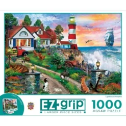 MasterPieces 1000 Piece Jigsaw Puzzle - Lighthouse Keepers - 23.5"x34"
