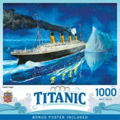 MasterPieces 1000 Piece Puzzle - Titanic Fateful Night - 19.25"x26.75"