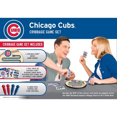 MasterPieces Officially Licensed MLB Chicago Cubs Wooden Cribbage Game For Adults 5 MasterPieces Officially Licensed MLB Chicago Cubs Wooden Cribbage Game For Adults - Image 3