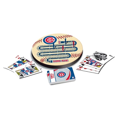 MasterPieces Officially Licensed MLB Chicago Cubs Wooden Cribbage Game For Adults 4 MasterPieces Officially Licensed MLB Chicago Cubs Wooden Cribbage Game For Adults - Image 2