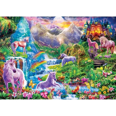 MasterPieces Inc Unicorns Retreat 500 Piece Hidden Images Glow In The Dark Jigsaw Puzzle 4 MasterPieces Inc Unicorns Retreat 500 Piece Hidden Images Glow In The Dark Jigsaw Puzzle - Image 2