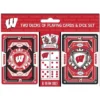 MasterPieces Officially Licensed NCAA Wisconsin Badgers 2-Pack Playing Cards & Dice Set For Adults -Games and Puzzles Shop GUEST 511ba2ba ba5c 4d50 8ef3 bb68e8a2fb50