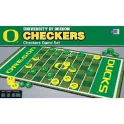 MasterPieces Officially Licensed NCAA Oregon Ducks Checkers Board Game For Families And Kids Ages 6 And Up
