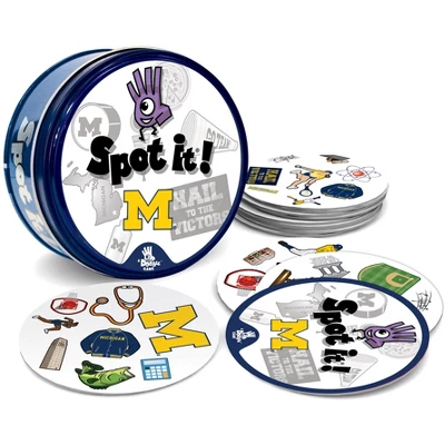 MasterPieces Officially Licensed NCAA Michigan Wolverines Spot It Game For Kids And Adults 4 MasterPieces Officially Licensed NCAA Michigan Wolverines Spot It Game For Kids And Adults - Image 2