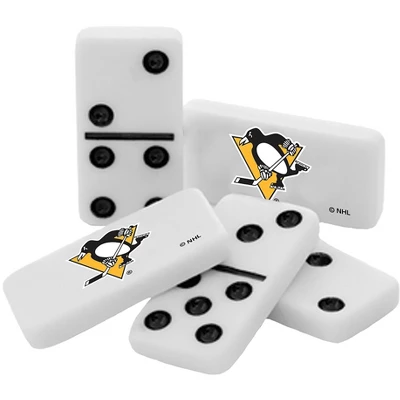 MasterPieces Officially Licensed NHL Pittsburgh Penguins 28 Piece Dominoes Game For Adults 4 MasterPieces Officially Licensed NHL Pittsburgh Penguins 28 Piece Dominoes Game For Adults - Image 2